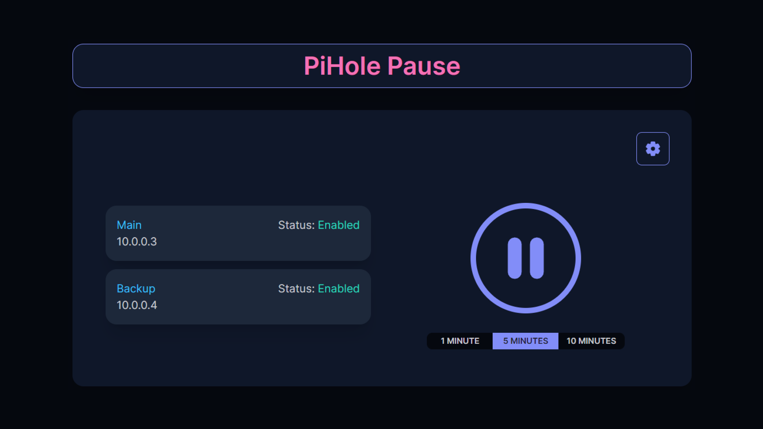 Final version of PiHole Pause